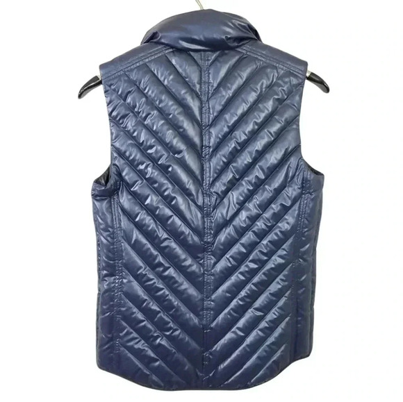 Rag & Bone Chevron Puffer goose filled vest.  Navy. Size small - Picture 2 of 8